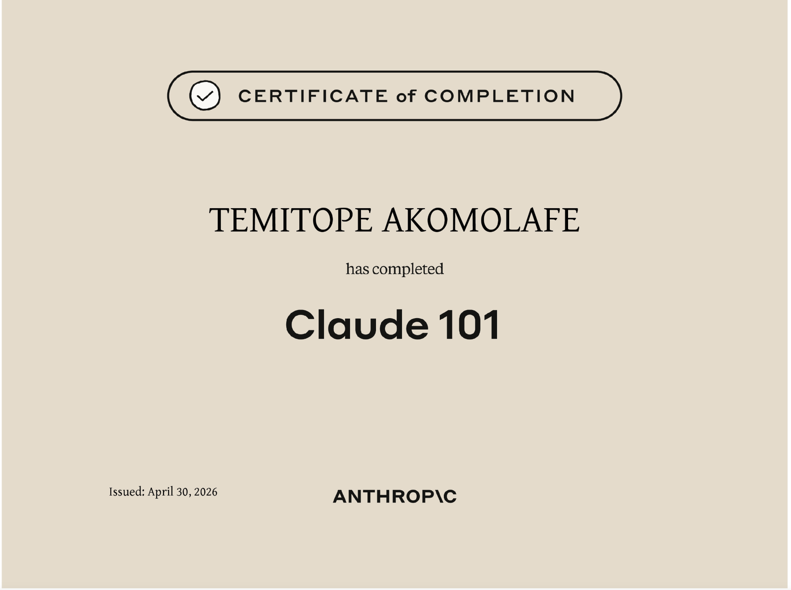 CLAUDE 101